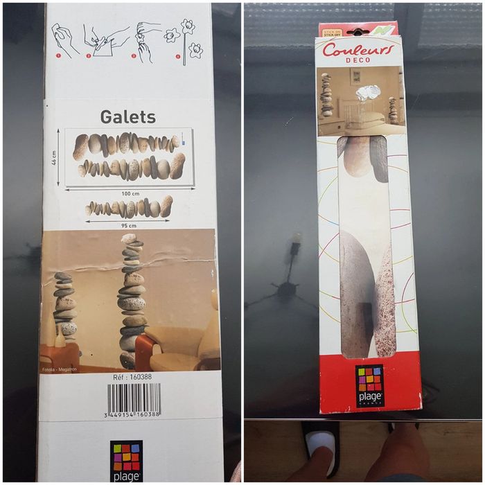 Stickers galets autocollant