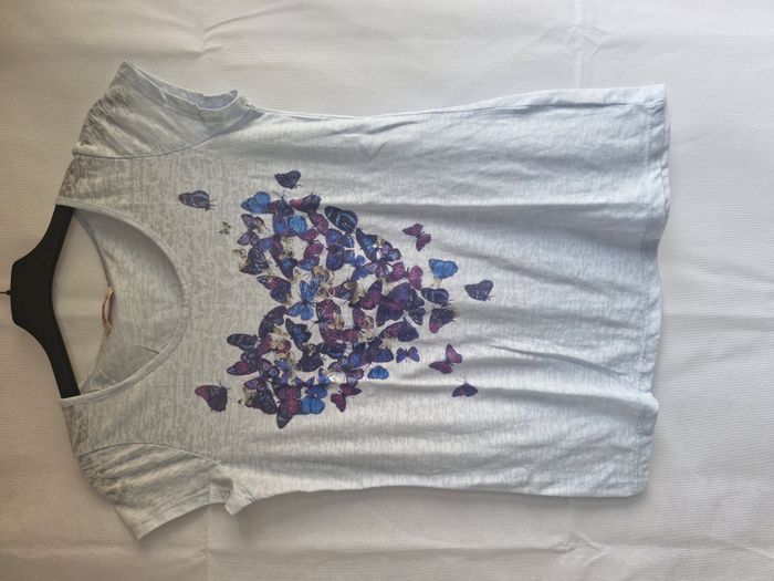 T-shirts manches courtes 36 Camaïeu Bleu clair