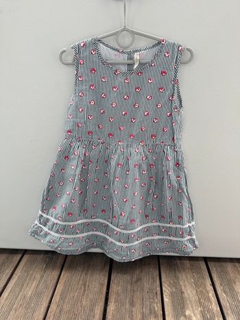 Robe rayé et fleurie