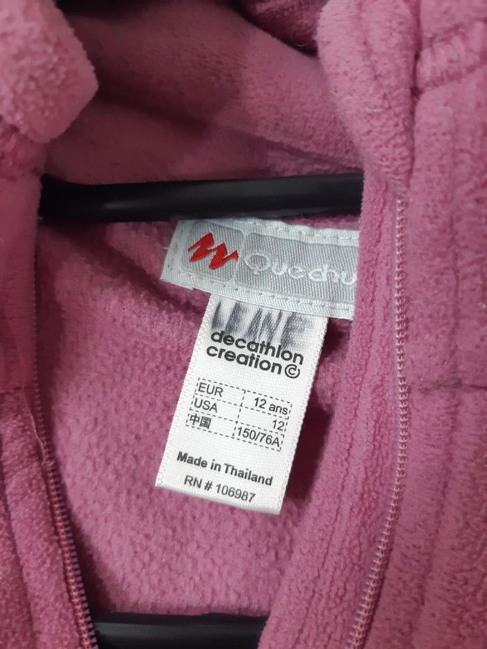Polaire rose Quechua 12 ans - photo numéro 5