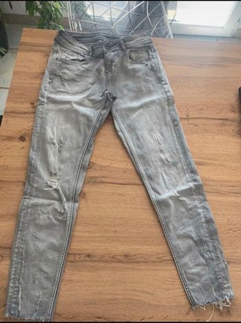 Jean femme Zara gris taille 36 slim