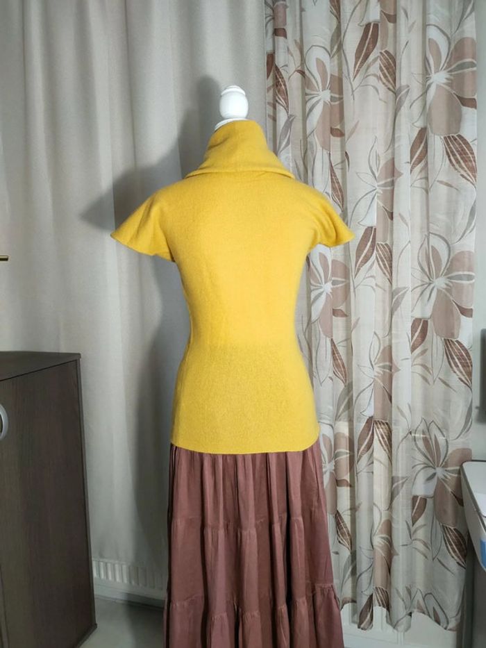 Pull Fabiana Filippi Taille 36 – Luxe Italien en Laine ou Cachemire, Jaune Moutarde Chic ! - photo numéro 2