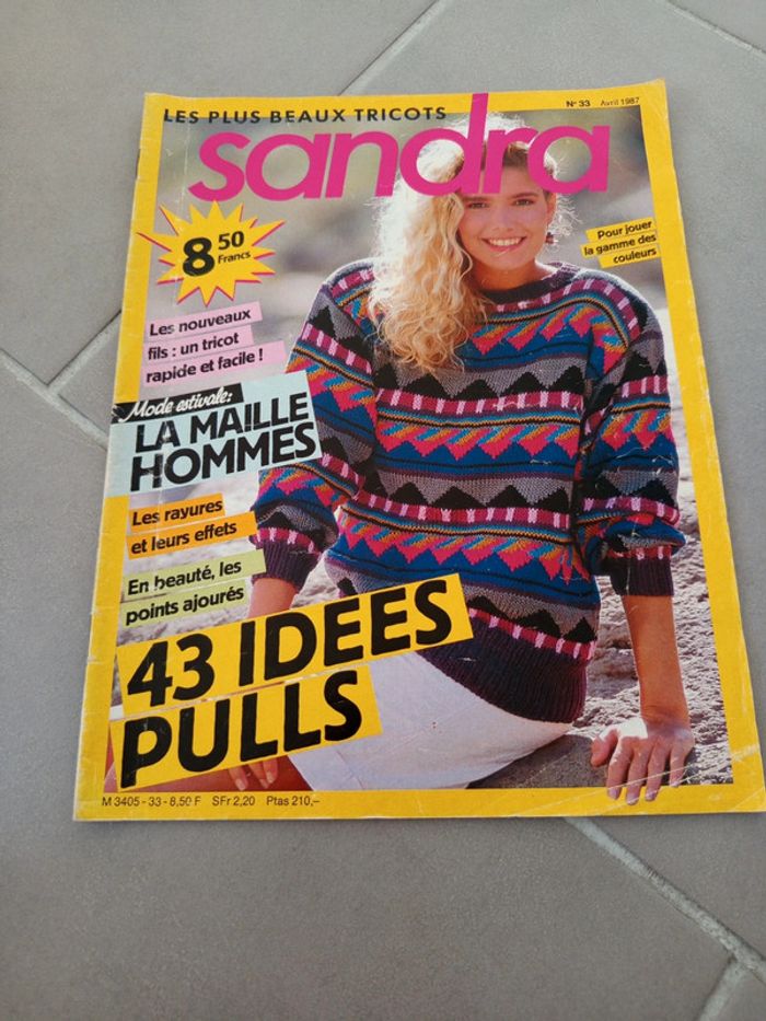 Magazine les plus beaux tricots sandra