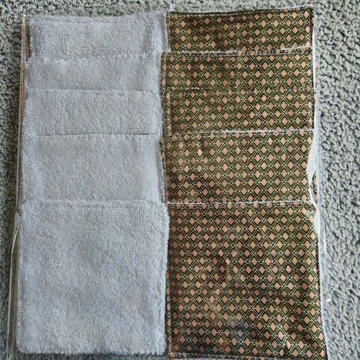 10 lingettes lavables 12x12 cm - photo numéro 2