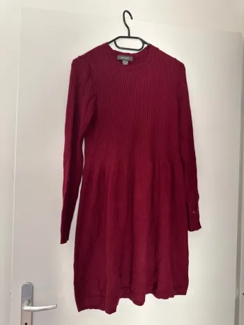 Robe rouge bordeaux Primark côtelée