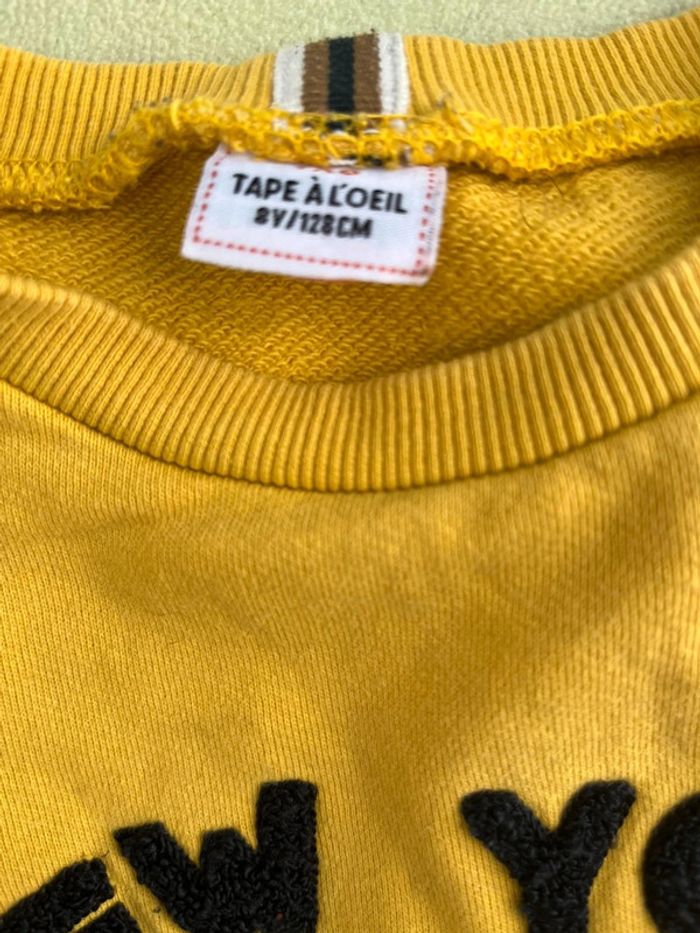 Sweat tape à l’œil 8 ans moutarde - photo numéro 3