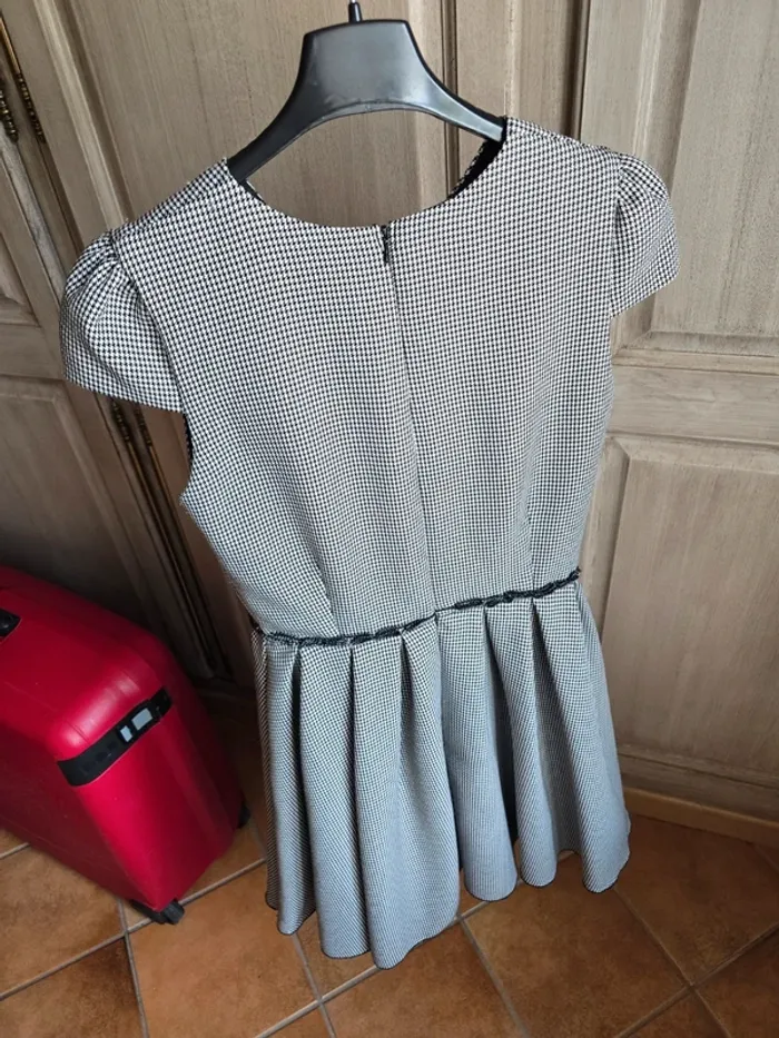 Robe vintage à carreaux pieds de poule héroïnes - photo numéro 5