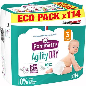 Couches Agility Dry Taille 3