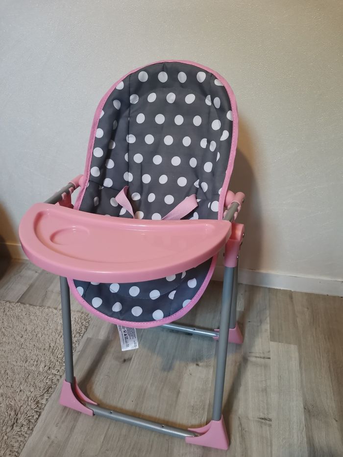 Chaise haute 3 en 1 poupée