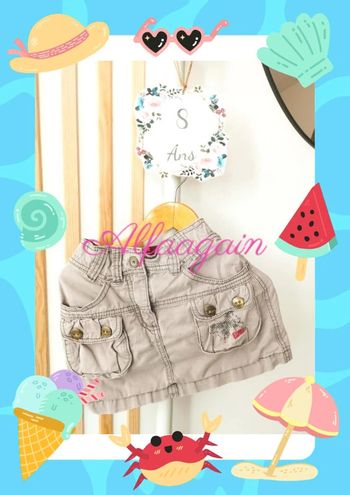 Jupe beige esprit 8ans