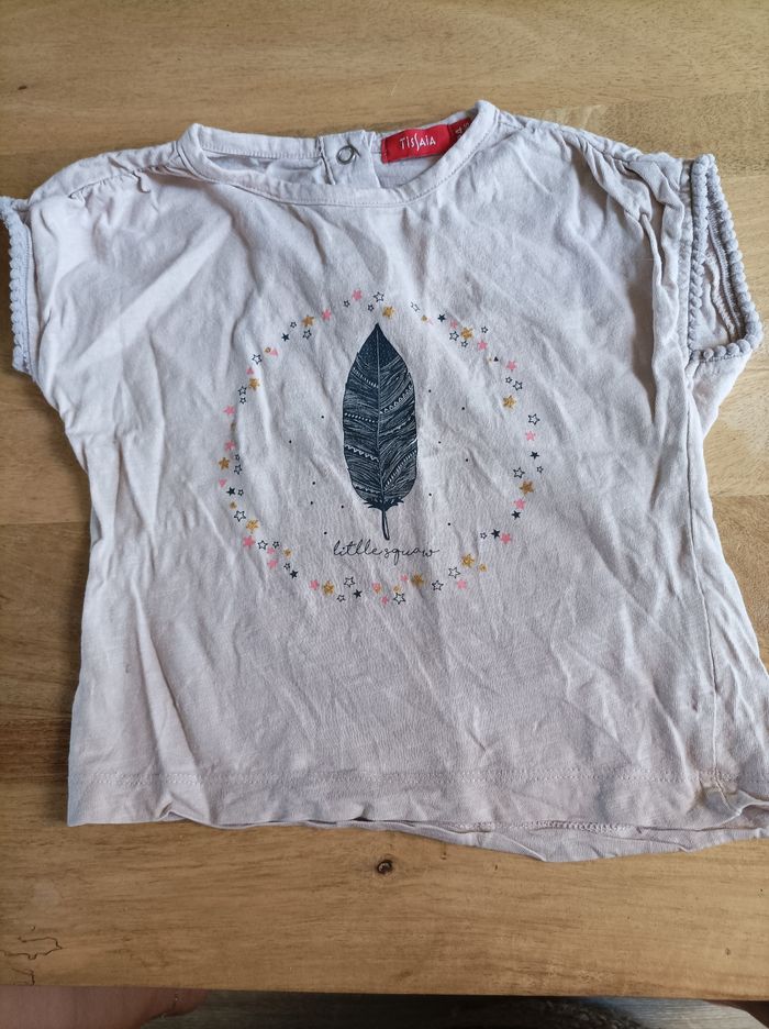 Tee-shirt plumes 2 ans