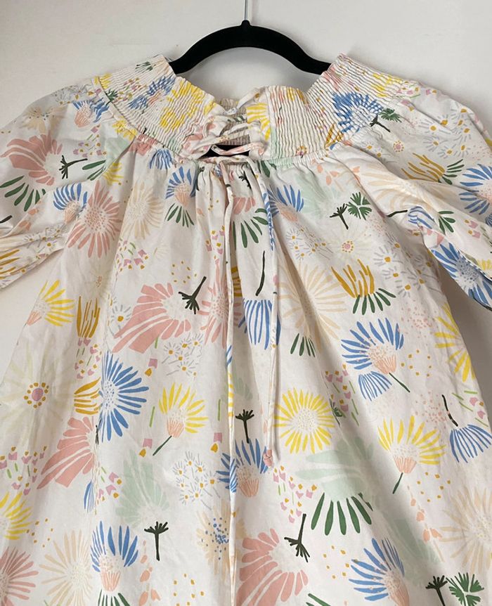 Robe Zara Courte Imprimée Fleurs Taille M - photo numéro 2