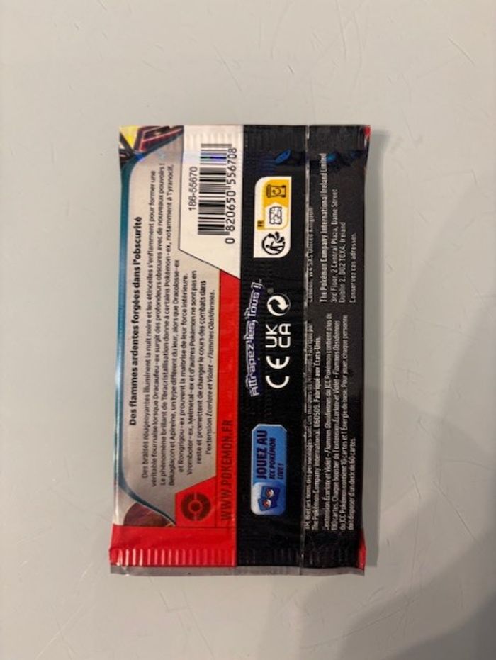 1 x Booster Flammes Obsidiennes NEUF - photo numéro 2