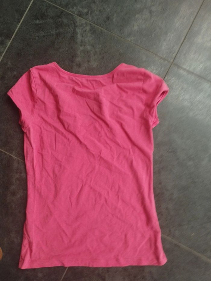 Tee shirt corail femme H&M taille 38 - photo numéro 3