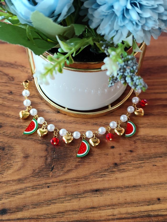Bracelet pastèque coeur  ✅ - photo numéro 2