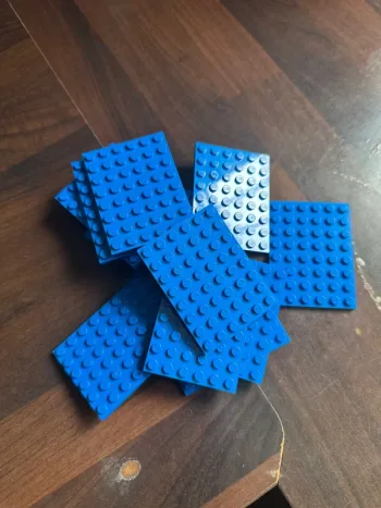 10 Plate Lego 6x8 réf 3026 Blue