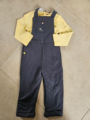 Ensemble salopette et T-shirt Sergent major 24mois