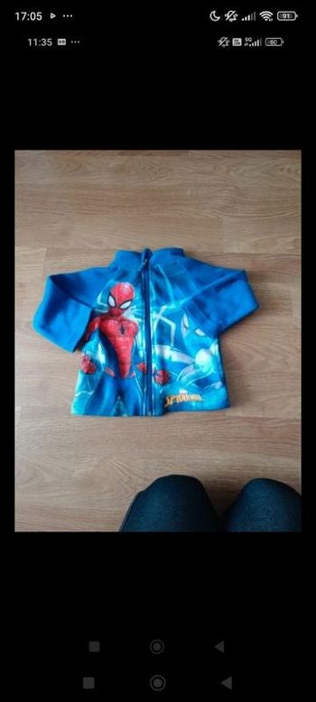 Polaire spiderman 3 ans