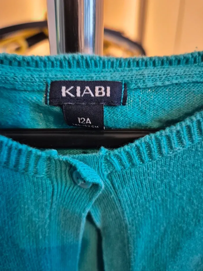 Gilet bleu turquoise - photo numéro 4
