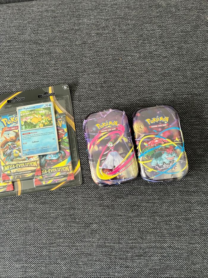 3 Tripacks Mega Évolution + 2 mini-tin Mega Évolution - photo numéro 2
