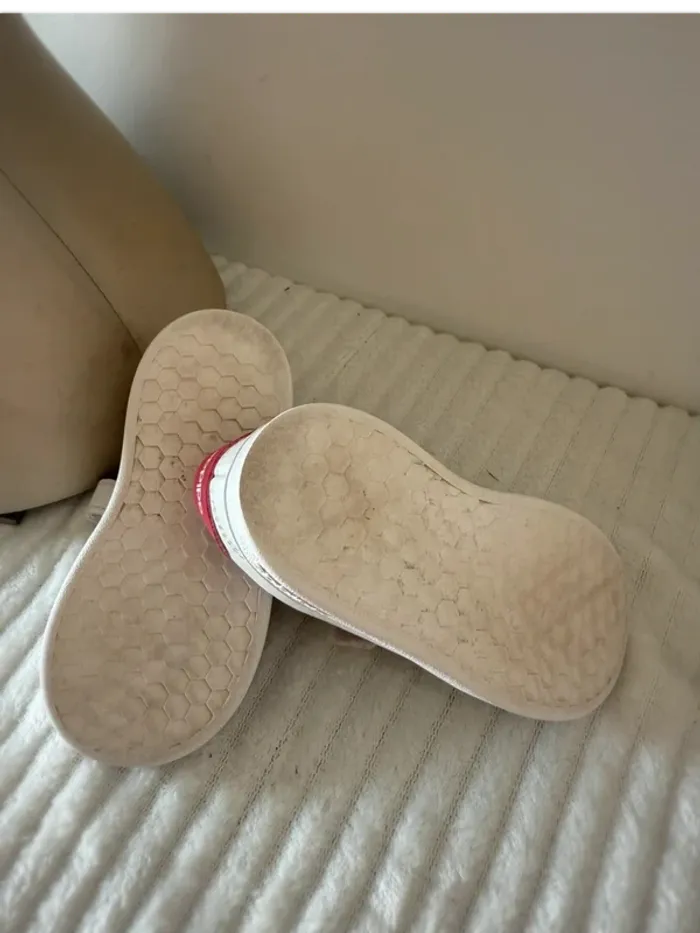 Chaussures Bébé Adidas Blanches et Rose - Taille EU 22 - photo numéro 3