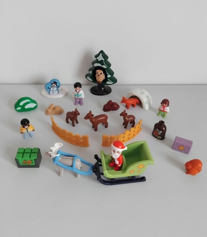 PLAYMOBIL 123 Traîneau Père Noël pour Calendrier Avent Junior 🎅