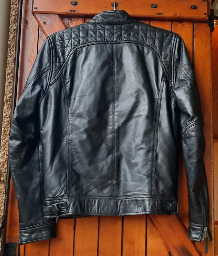 Blouson noir imitation cuir, homme, Rayo Classic, taille S/36 - photo numéro 2