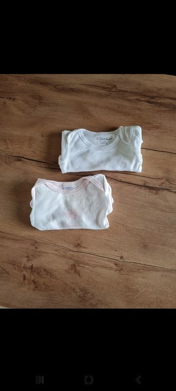 Bodies 3 mois manches courtes