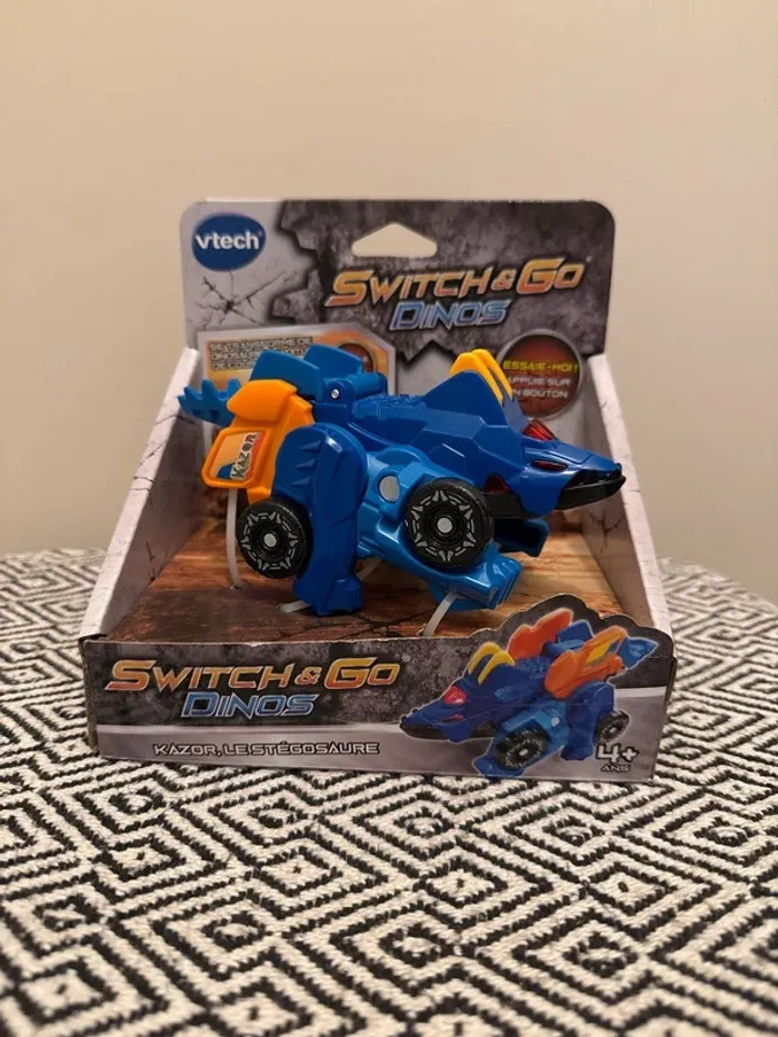 VTECH - Switch & Go Dinos Mini - Kazor, Le Stegosaure - 4 ans et plus