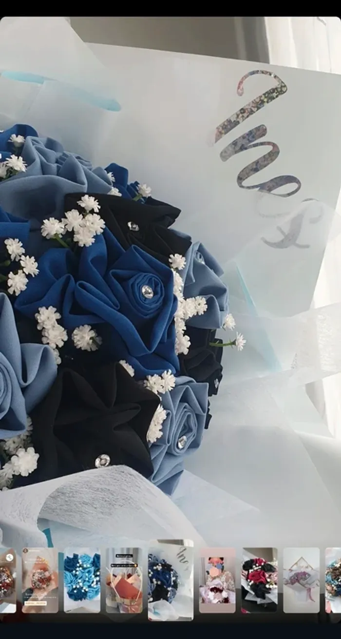 Bouquet de hijabs soie de Médine ou Jersey prémium - photo numéro 2