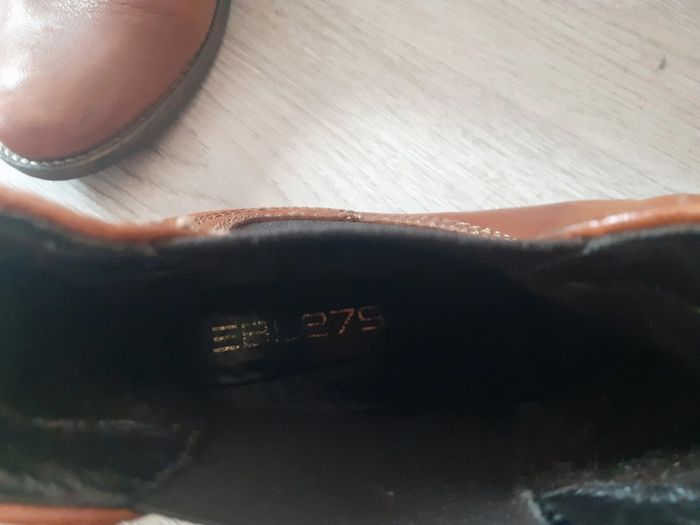 Boots bottines cuir marron caramel 40 - photo numéro 3