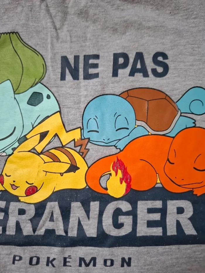 Pyjama Pokemon gris bleu 8 ans - photo numéro 6