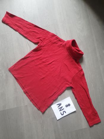 Maillot t-shirt sous pull 8ans garçon