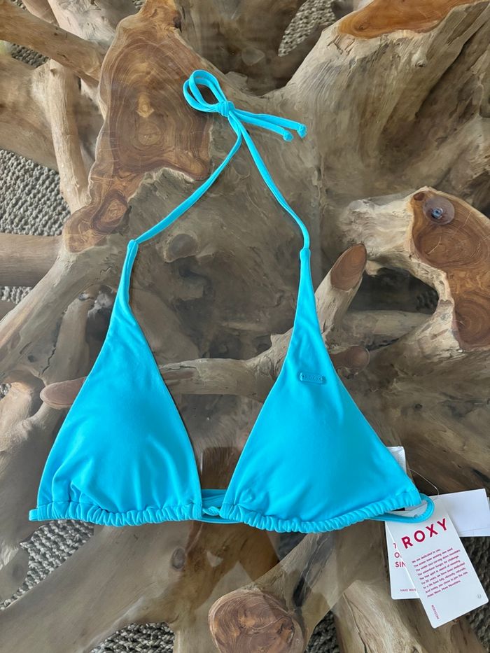 Haut de maillot de bain Roxy bleu turquoise