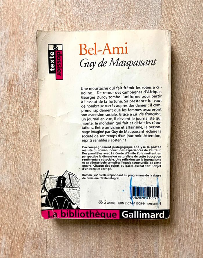 Guy de Maupassant Bel Ami Texte et dossier La bibliothèque de Gallimard - photo numéro 2