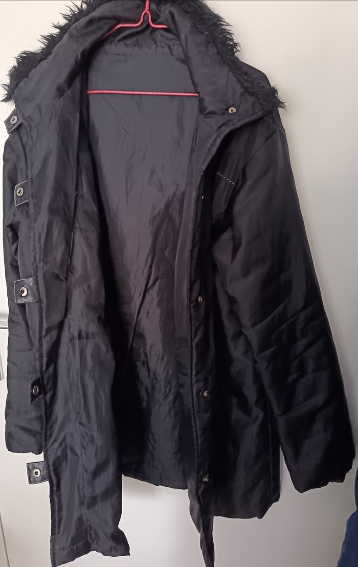 Manteau 3/4  doublé noir T 42 -44 - photo numéro 3