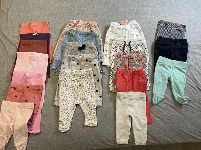 Lot de pantalons fille 6 mois