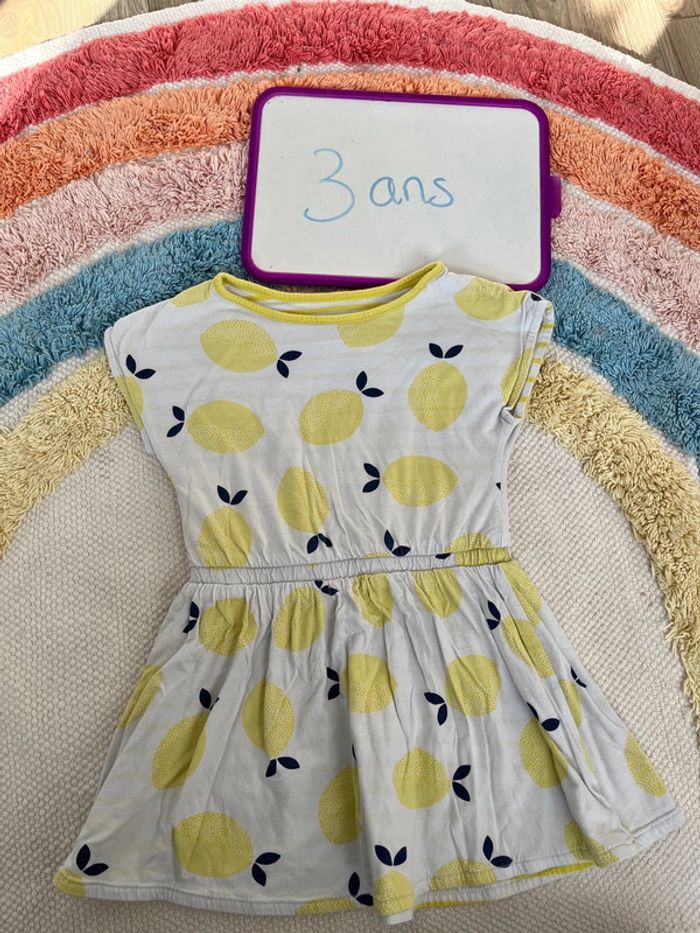 Robe réversible okaidi citron