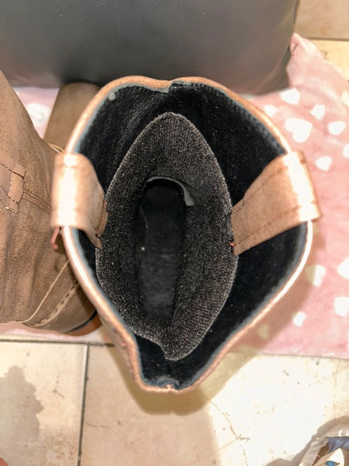 Bottes en cuir taille 37 - photo numéro 6