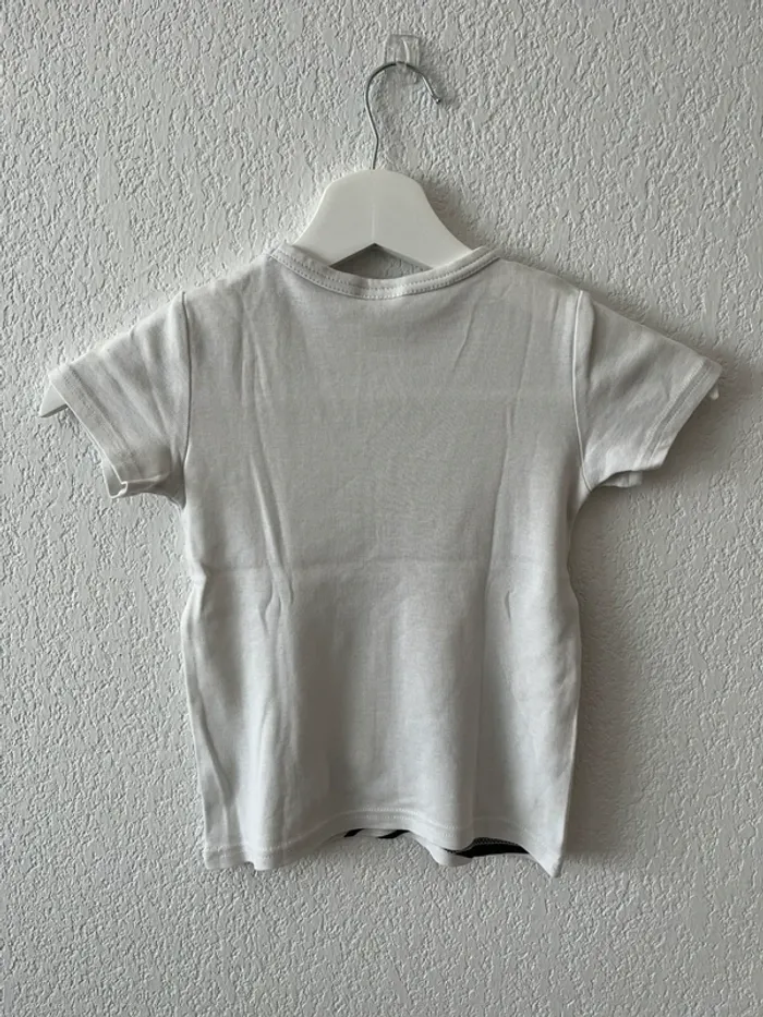 T-shirt H&M garçon 2 ans – blanc motif foot “Future Champion” - photo numéro 2