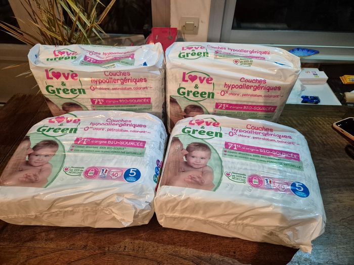 Couche taille 5 Love and green : 160 couches - photo numéro 2