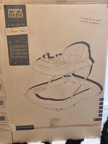 Trotteur bébé évolutif musical (rose)