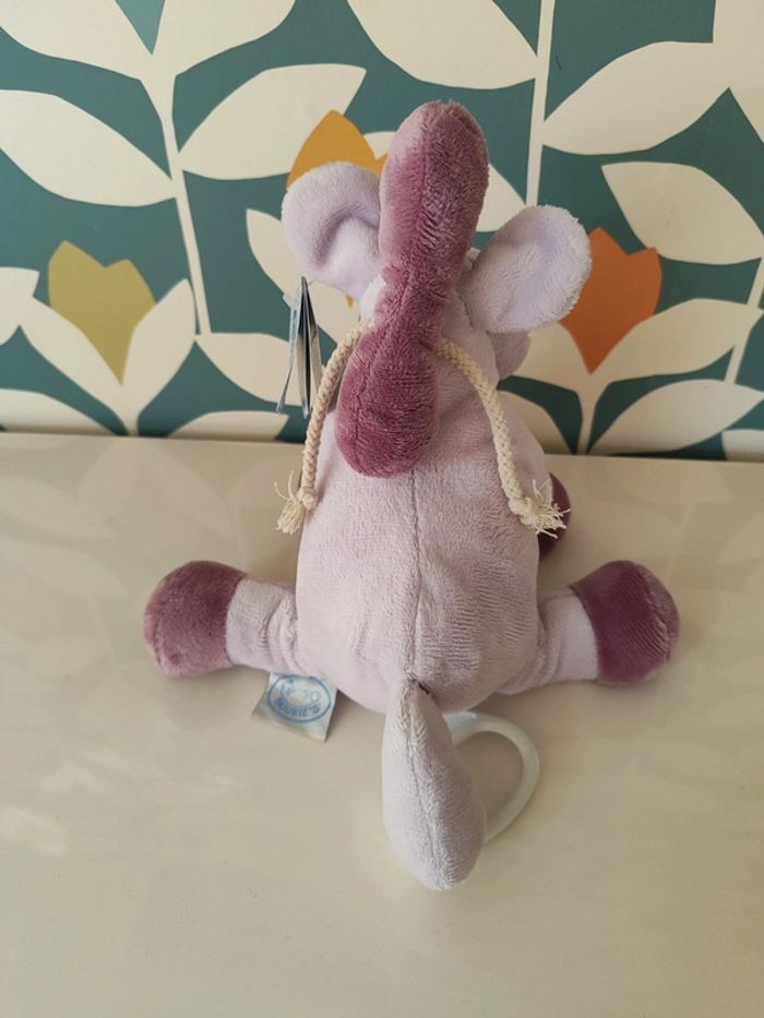 Doudou Vache Mauve Musicale Jack Titou Noukies - photo numéro 2