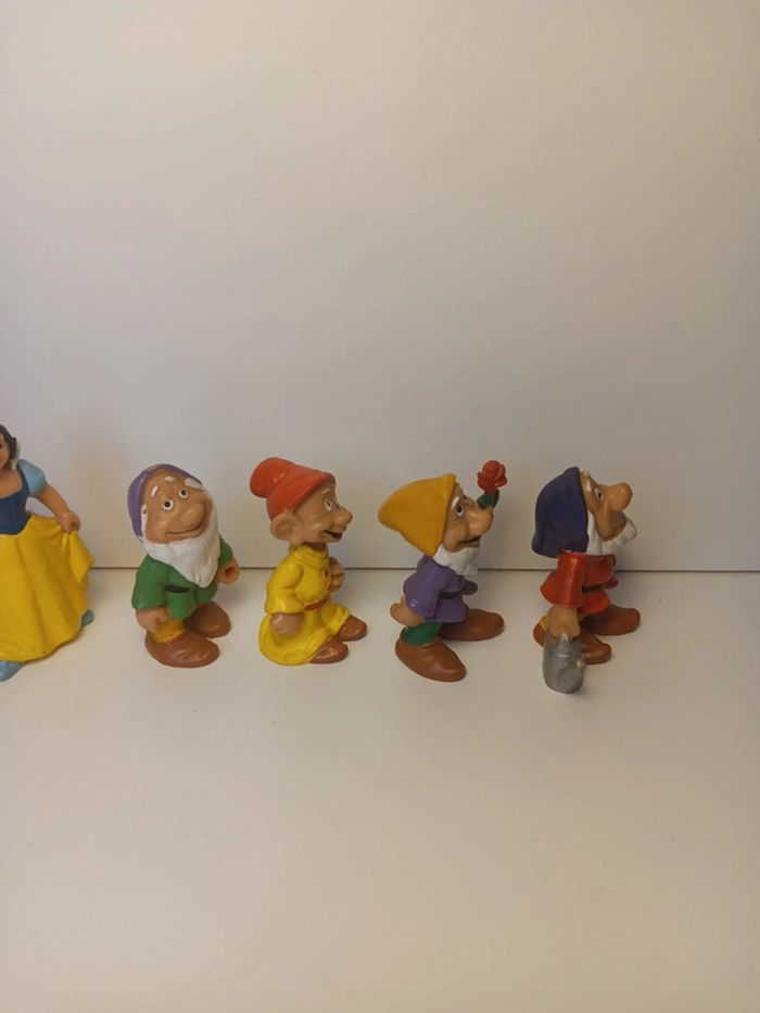 Lot figurines vintage Walt Disney production bully 1982 blanche neige et les sept nains - photo numéro 5