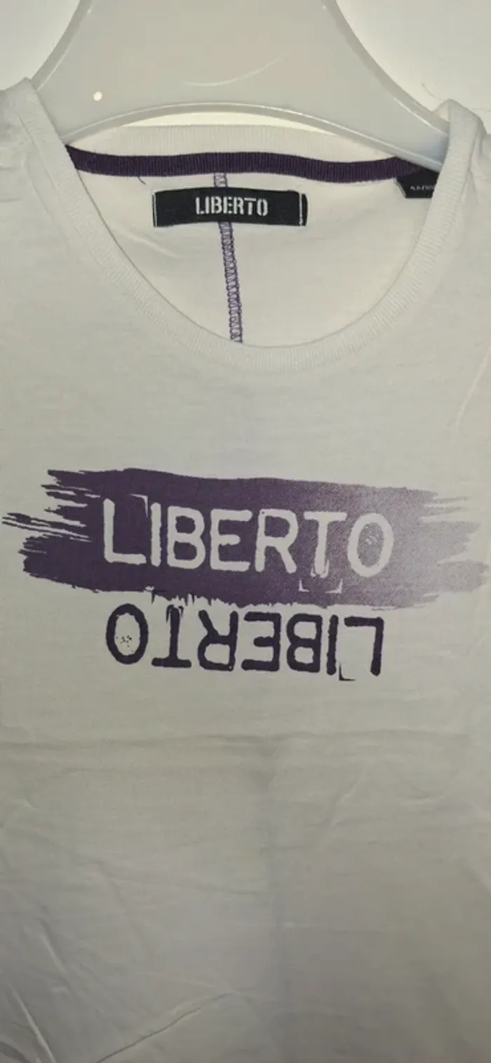 🌟T-shirt Blanc "Liberto" - Liberto🌟 - photo numéro 2