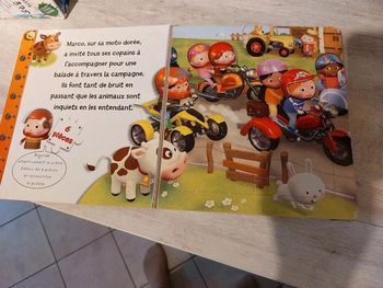 Livre puzzle petit garçon les motos