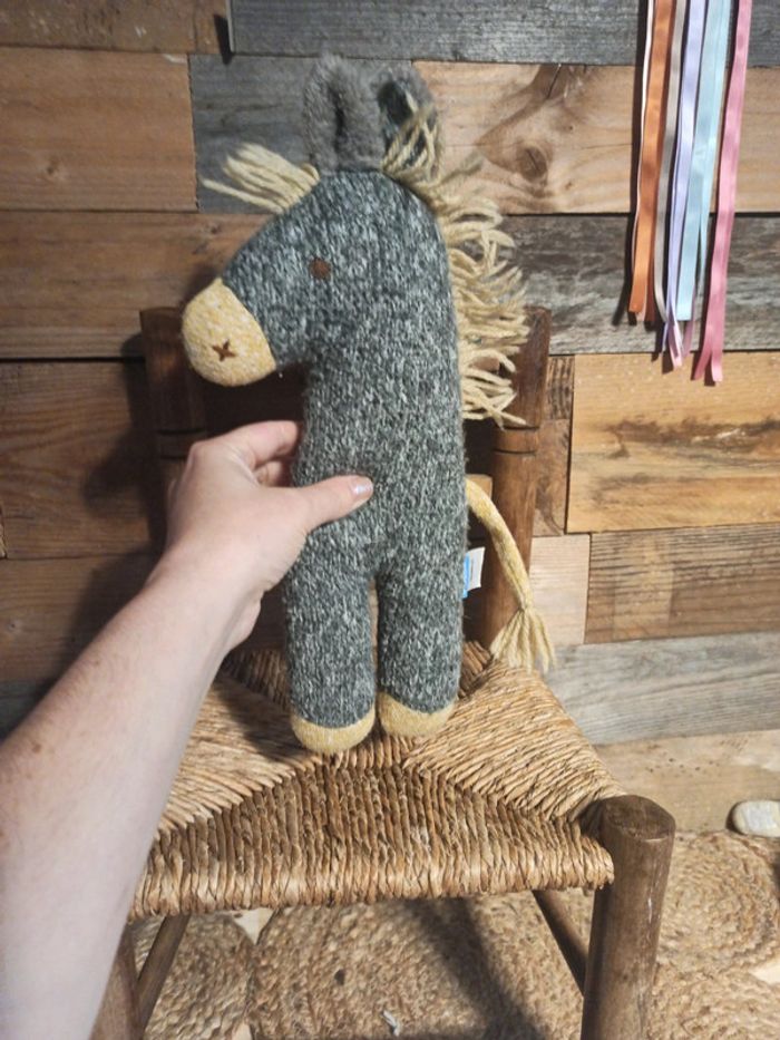 Peluche cheval laine Albetta tbe - photo numéro 4