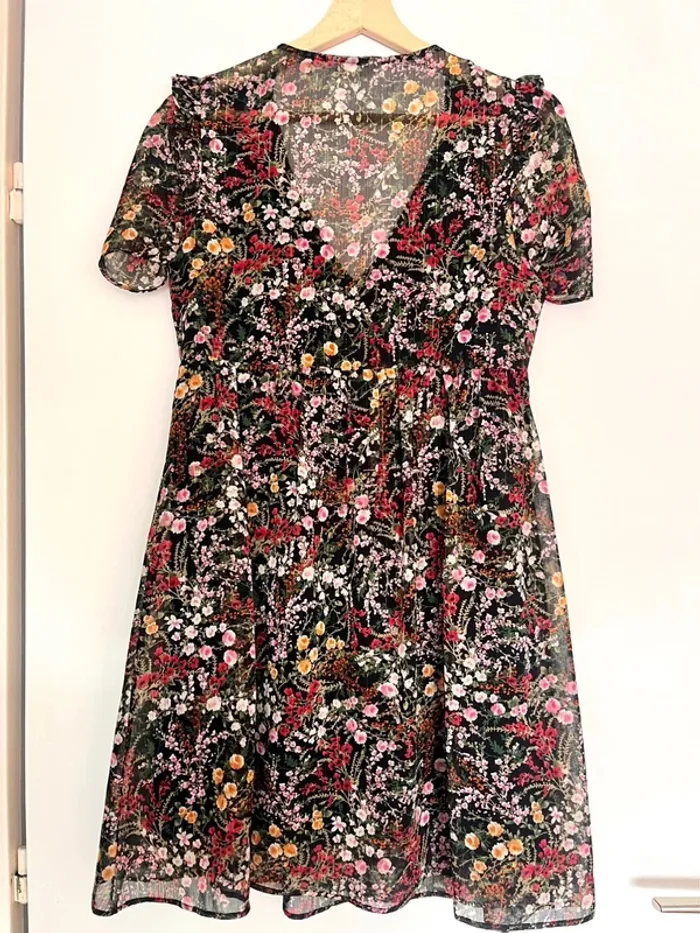 Robe fleurie NafNaf – Taille 34 - photo numéro 4