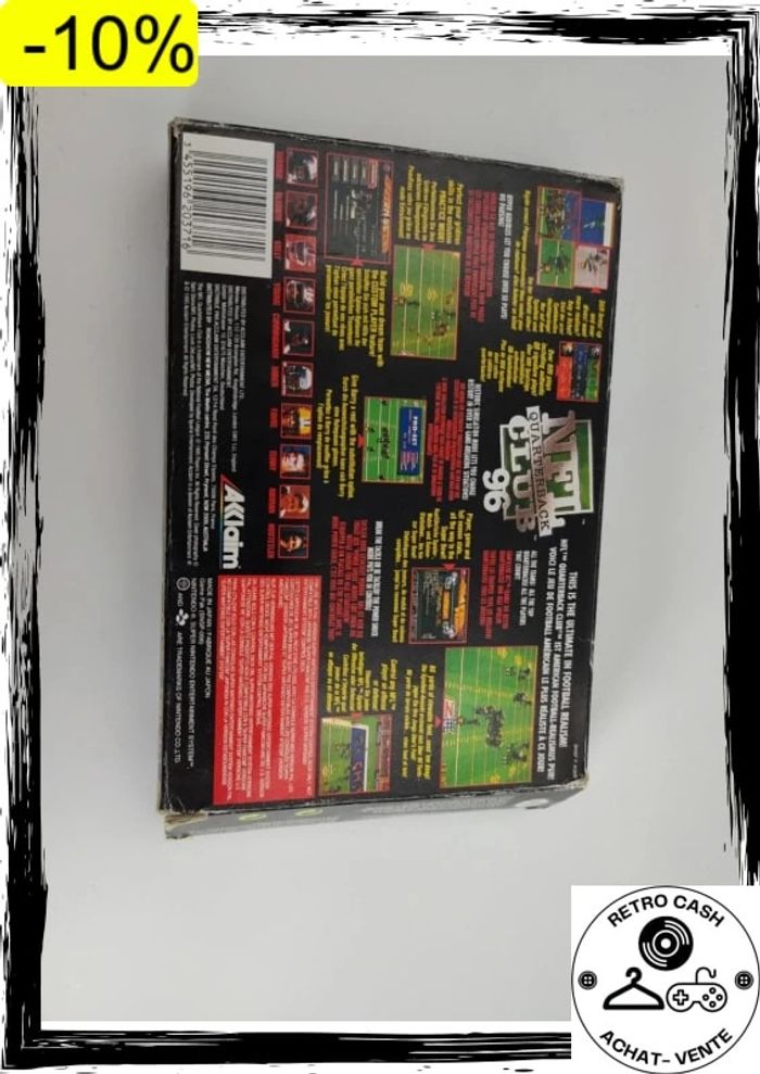 boîte NFL Quarterback Club 96 - Super Nintendo Snes sans jeu sans notice - photo numéro 4