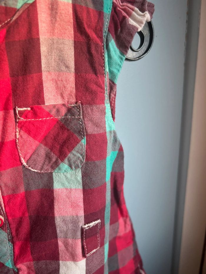 Blouse à carreaux, 3 mois, - photo numéro 3